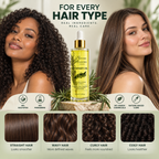 Organic Rosemary Oil for Hair Growth with Biotin, Castor Oil & Peppermint